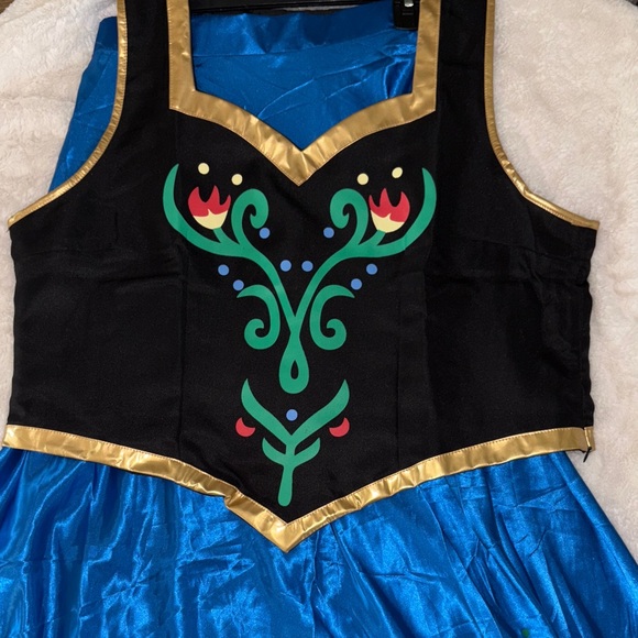 Disneys Frozen Anna’s dress costumes, 2piece both Zip, NWOT - Picture 1 of 10